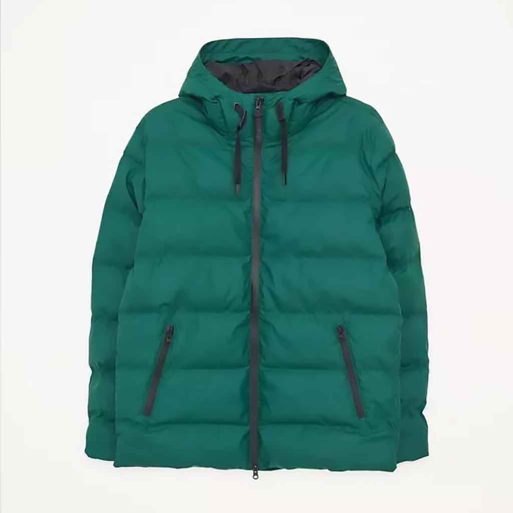 Hrom Quilted Waterproof Coat - Rainforest