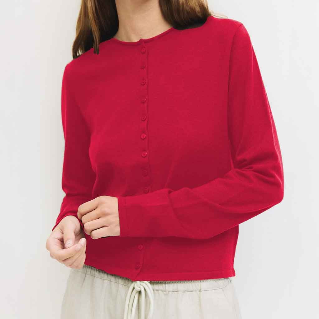 Shea Cardigan - Red - re - souL