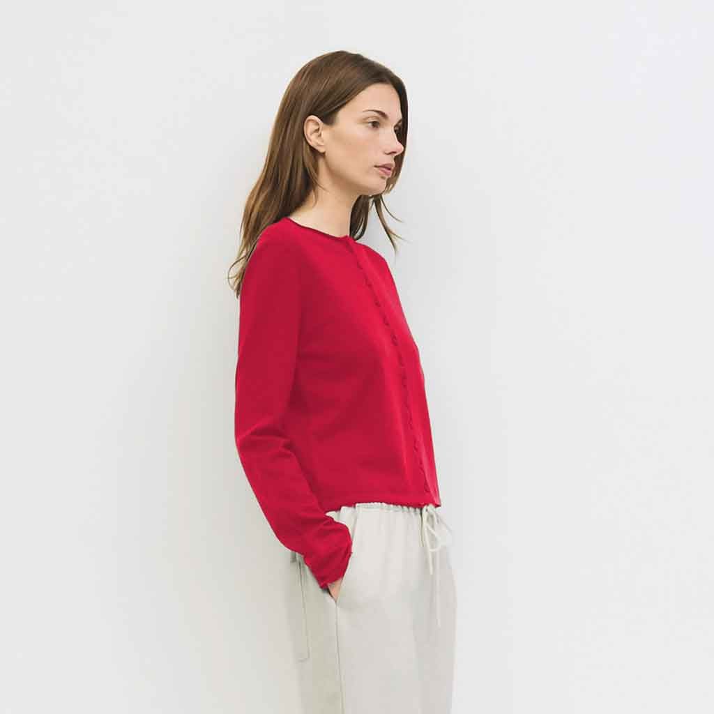 Shea Cardigan - Red - re - souL