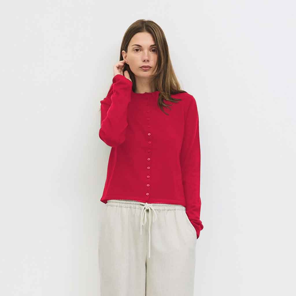 Shea Cardigan - Red - re - souL