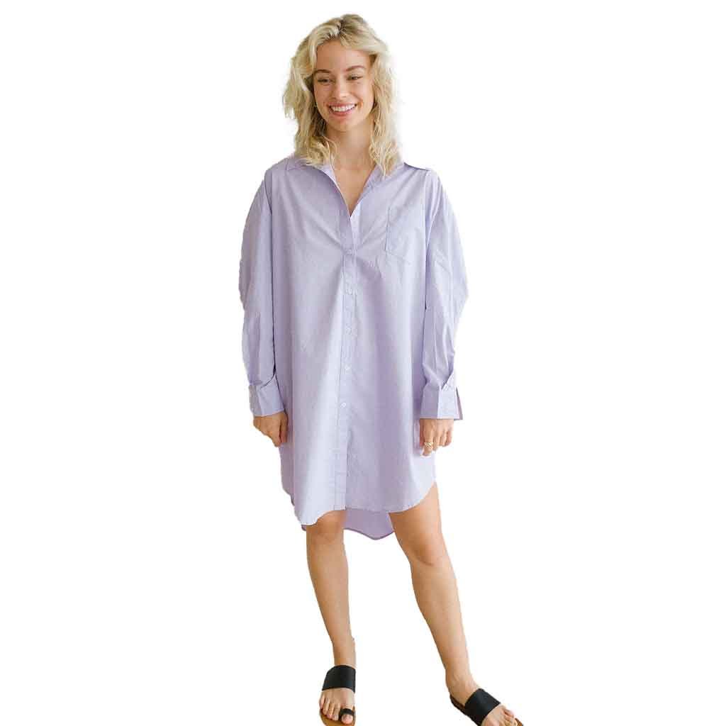 Shirt Dress - Lilac - re-souL