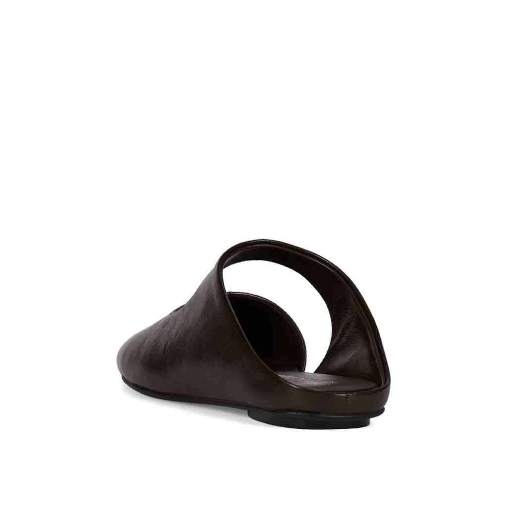 Siesta Flat Mule - Dark Brown - re - souL