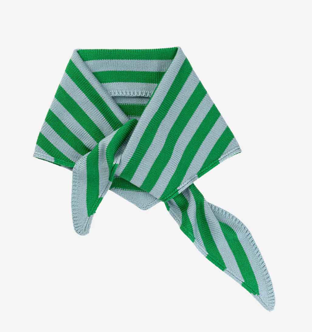 Simple Stripe Triangle Scarf - re - souL