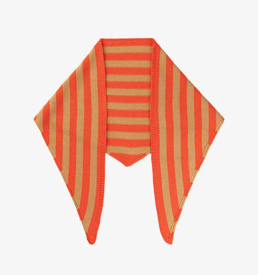 Simple Stripe Triangle Scarf - re - souL