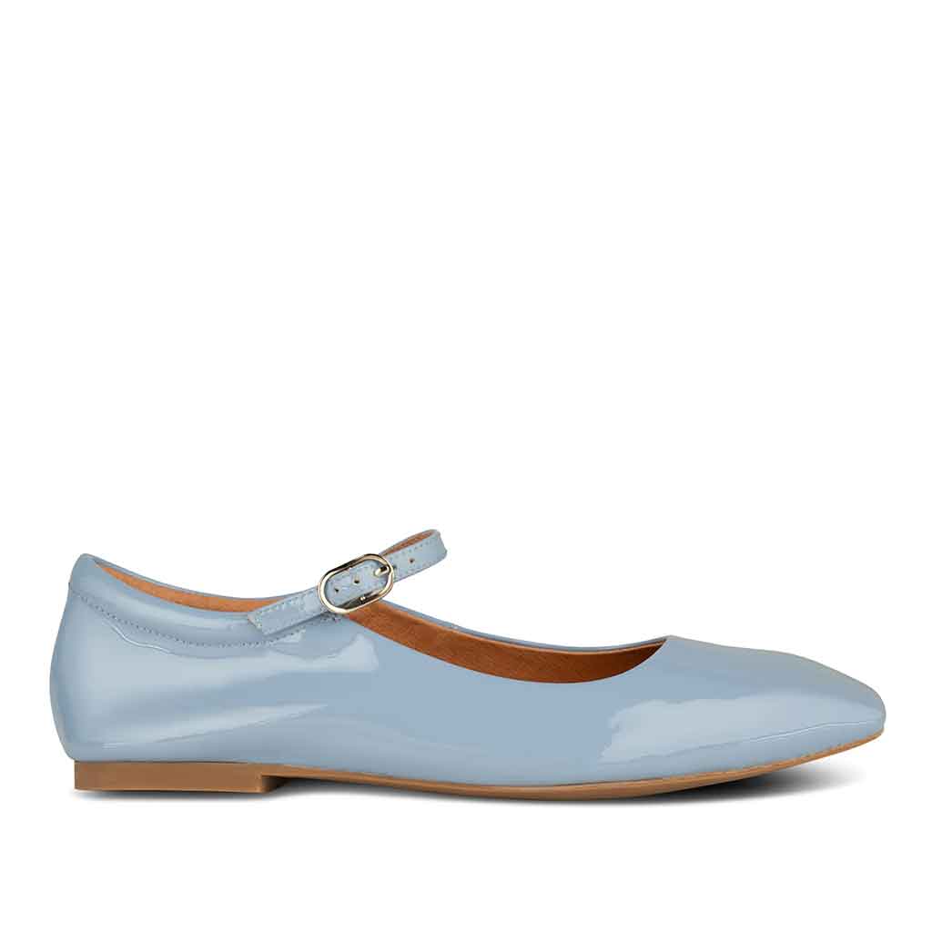 STB Maya Mary - Jane Flat - Ice Blue - re - souL