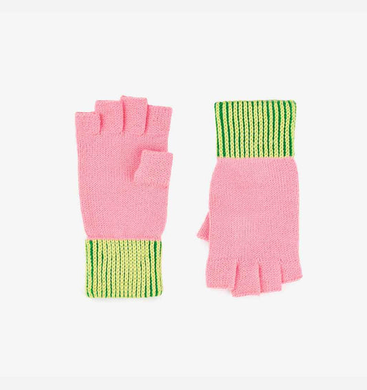 Stripe Cuff Fingerless Gloves - re - souL