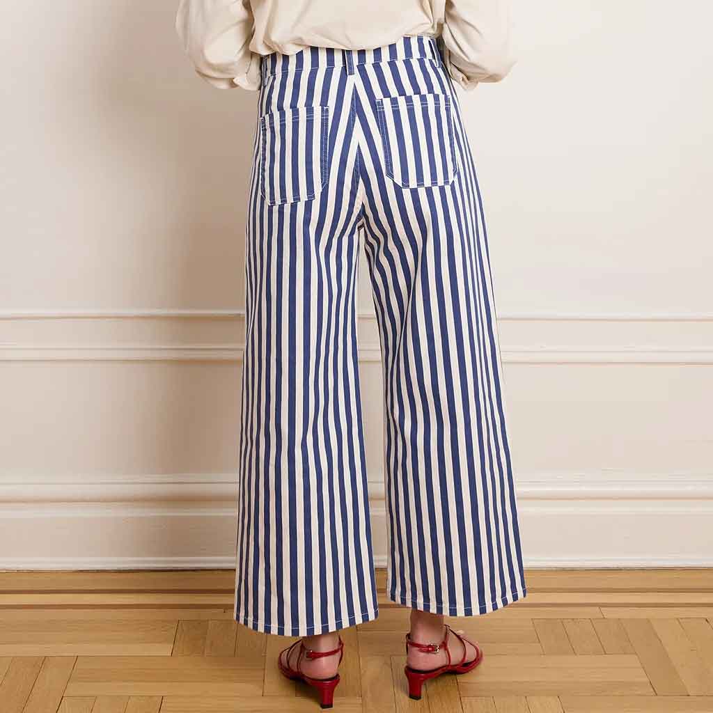 Striped Simone Pants - Blue - re - souL