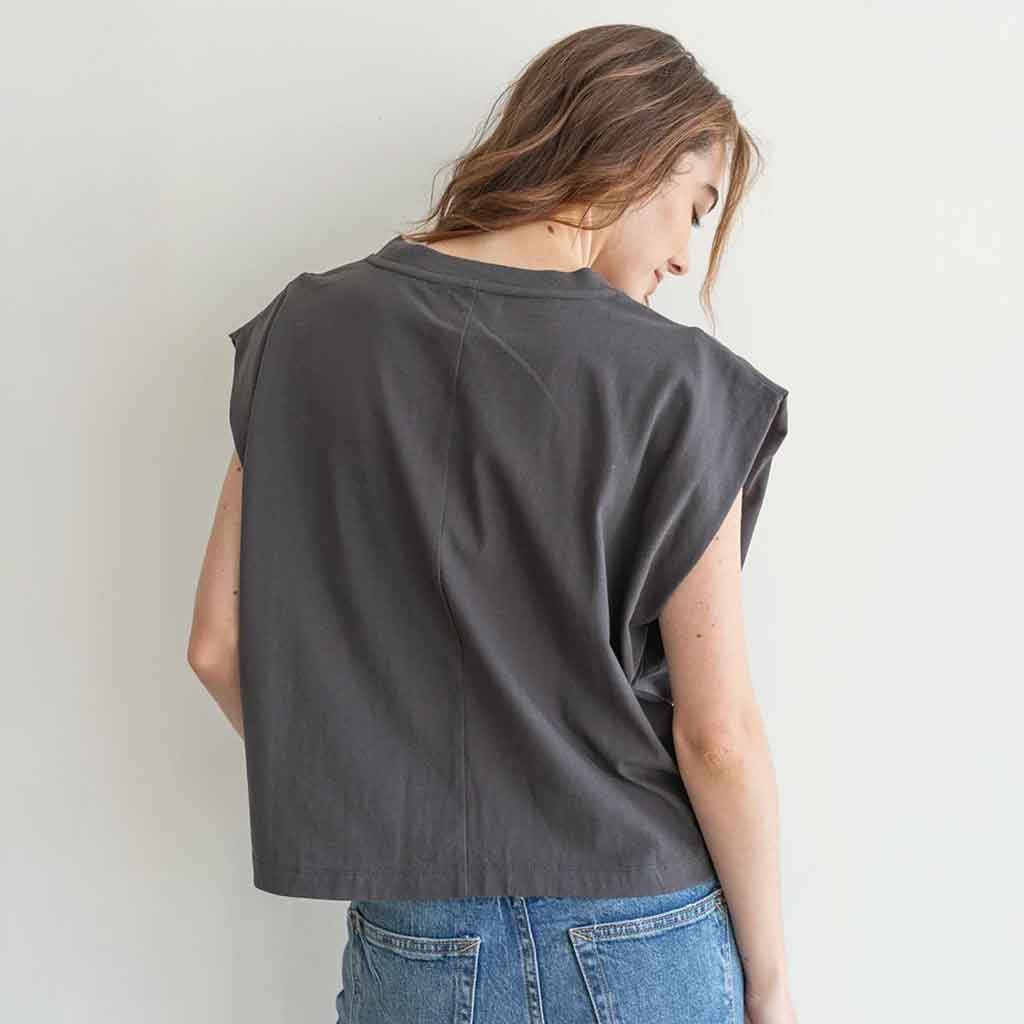 Tate Top - Washed Black - re - souL