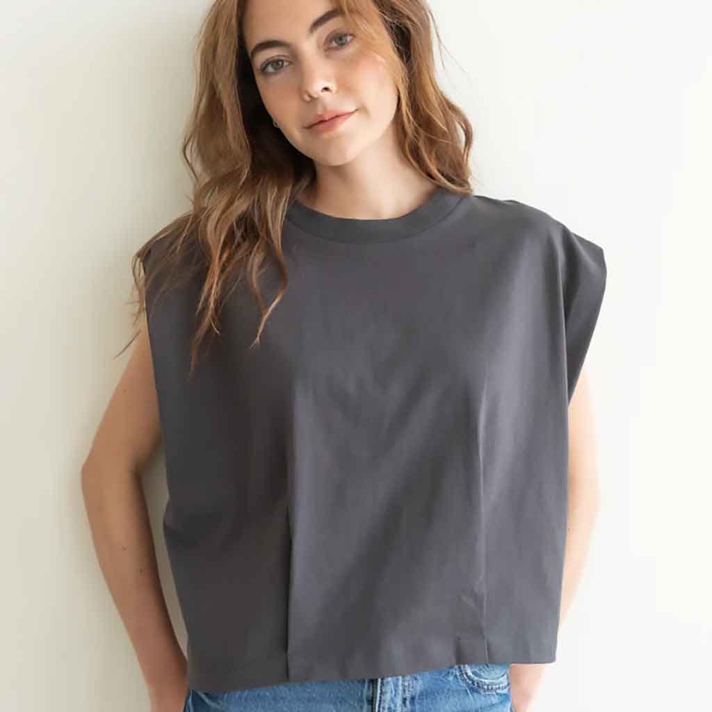 Tate Top - Washed Black - re - souL