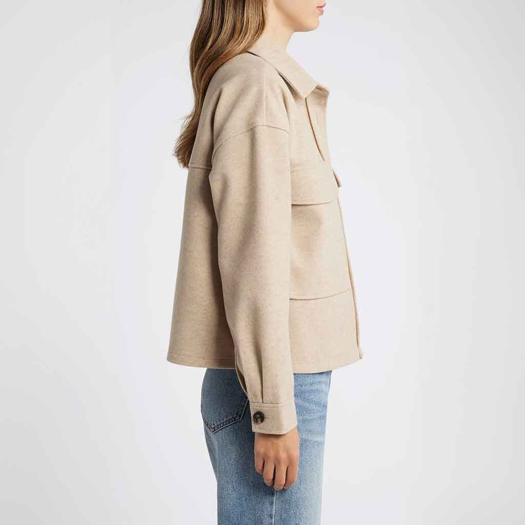 Taya Jacket - Taupe Heather - re - souL