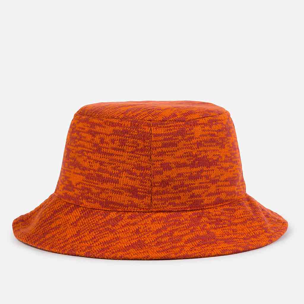 Twist Knit Bucket Hat - Wine Flame - re - souL