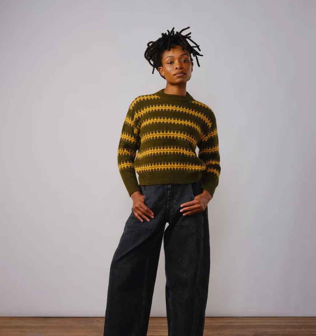 Vera Fairisle Sweater - Monstera - re - souL