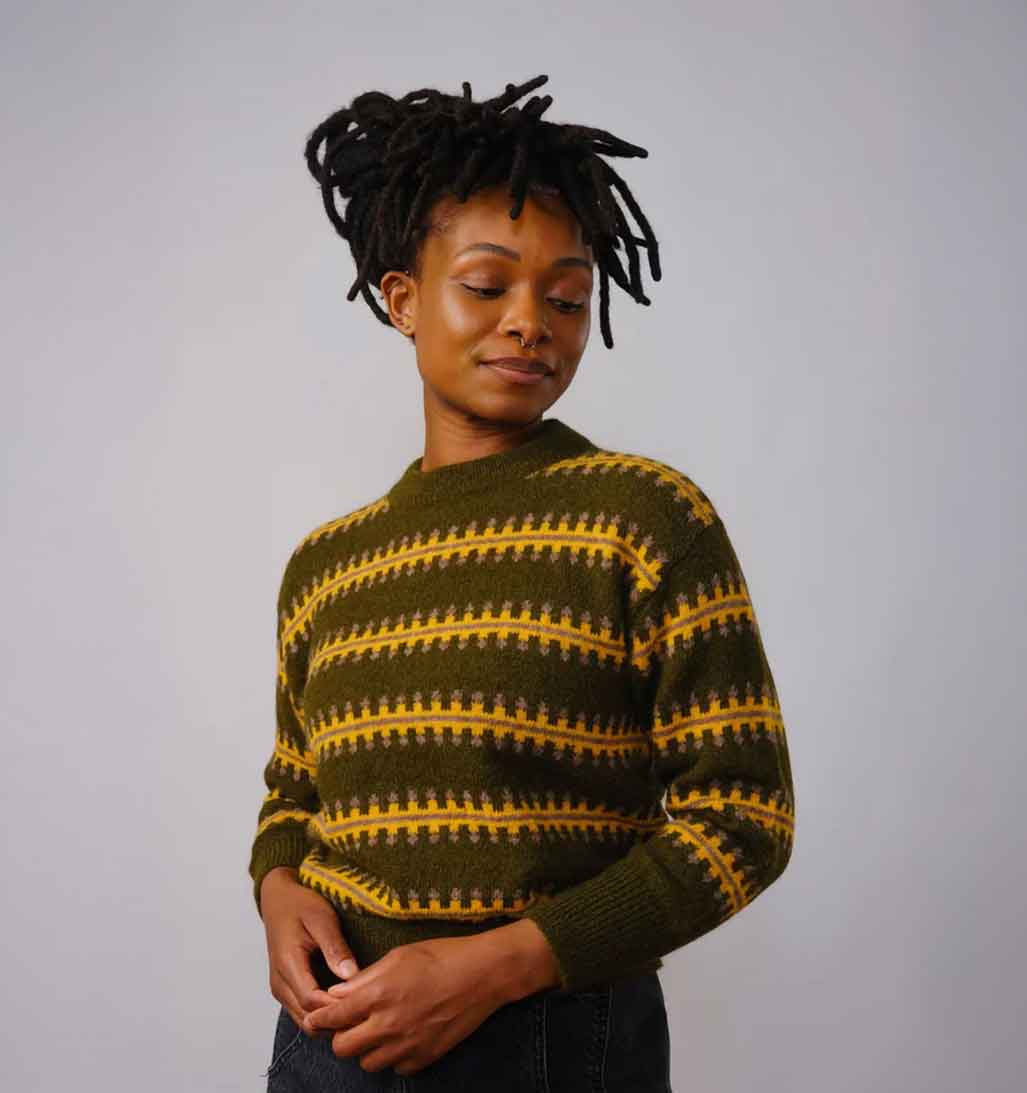 Vera Fairisle Sweater - Monstera - re - souL