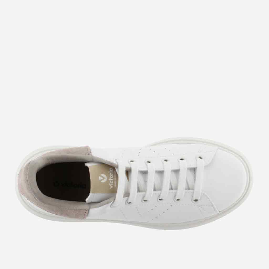 Victoria Milan Low-Top Sneaker - Nude/White