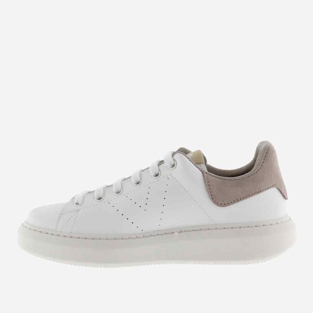 Victoria Milan Low-Top Sneaker - Nude/White