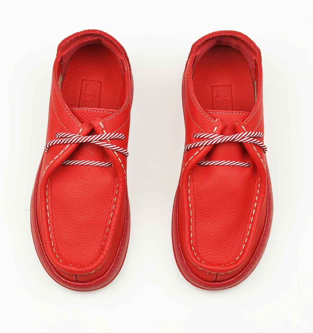 Wally Casual Shoe - Red - re-souL