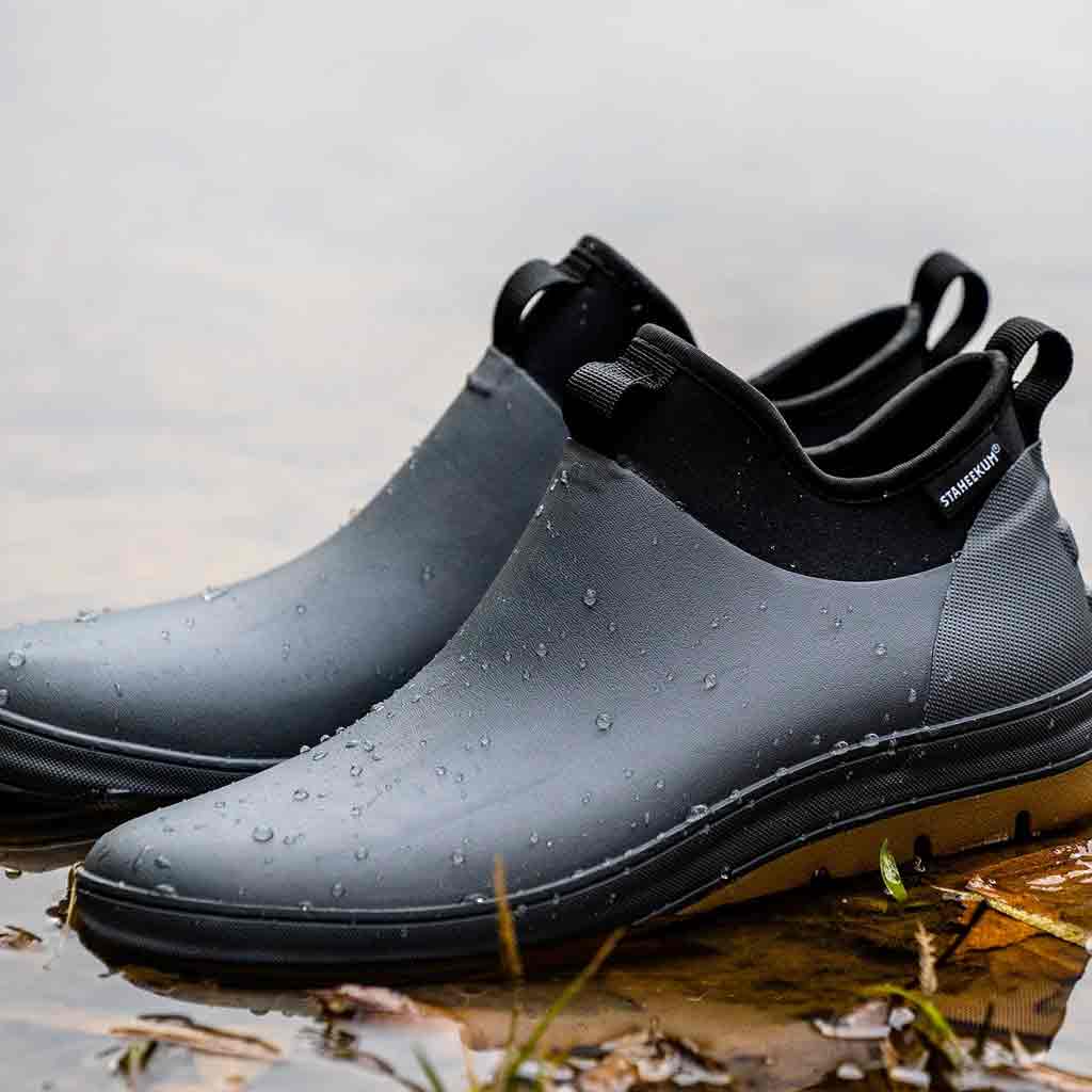 Waterproof Rubber Rain Shoe - Black - re - souL