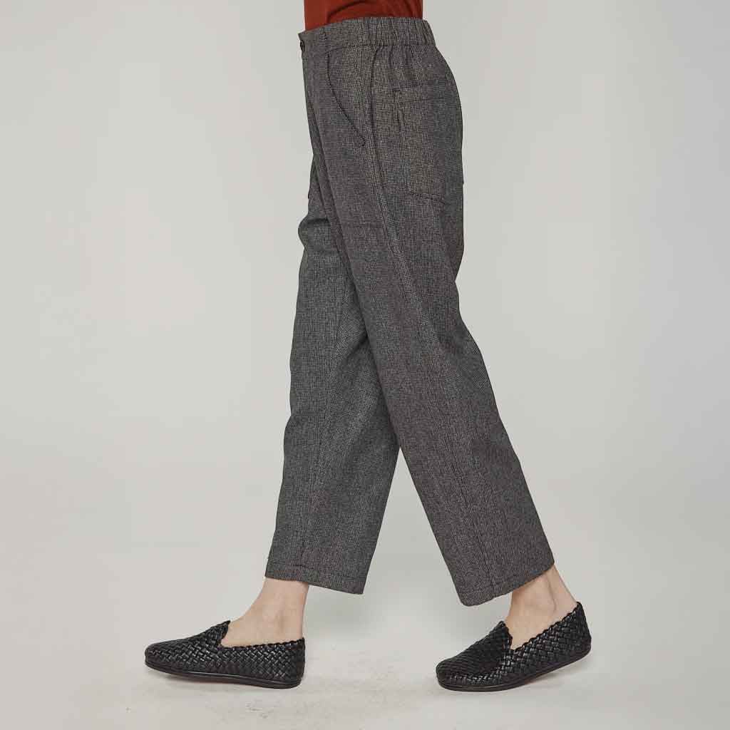 Wool Blend Mini Herrigbone Pants - re - souL