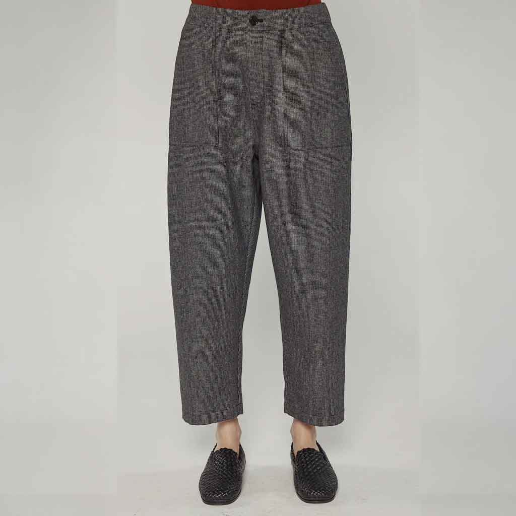 Wool Blend Mini Herrigbone Pants - re - souL