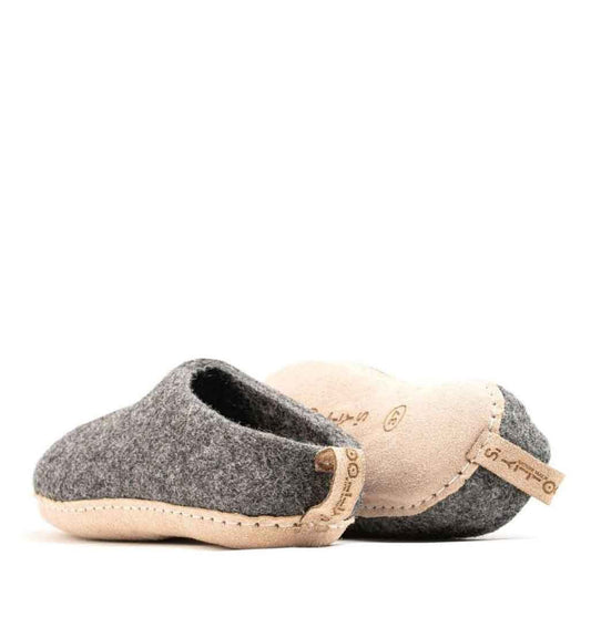 Woollyes Indoor Slipper Mens - Charcoal - re - souL