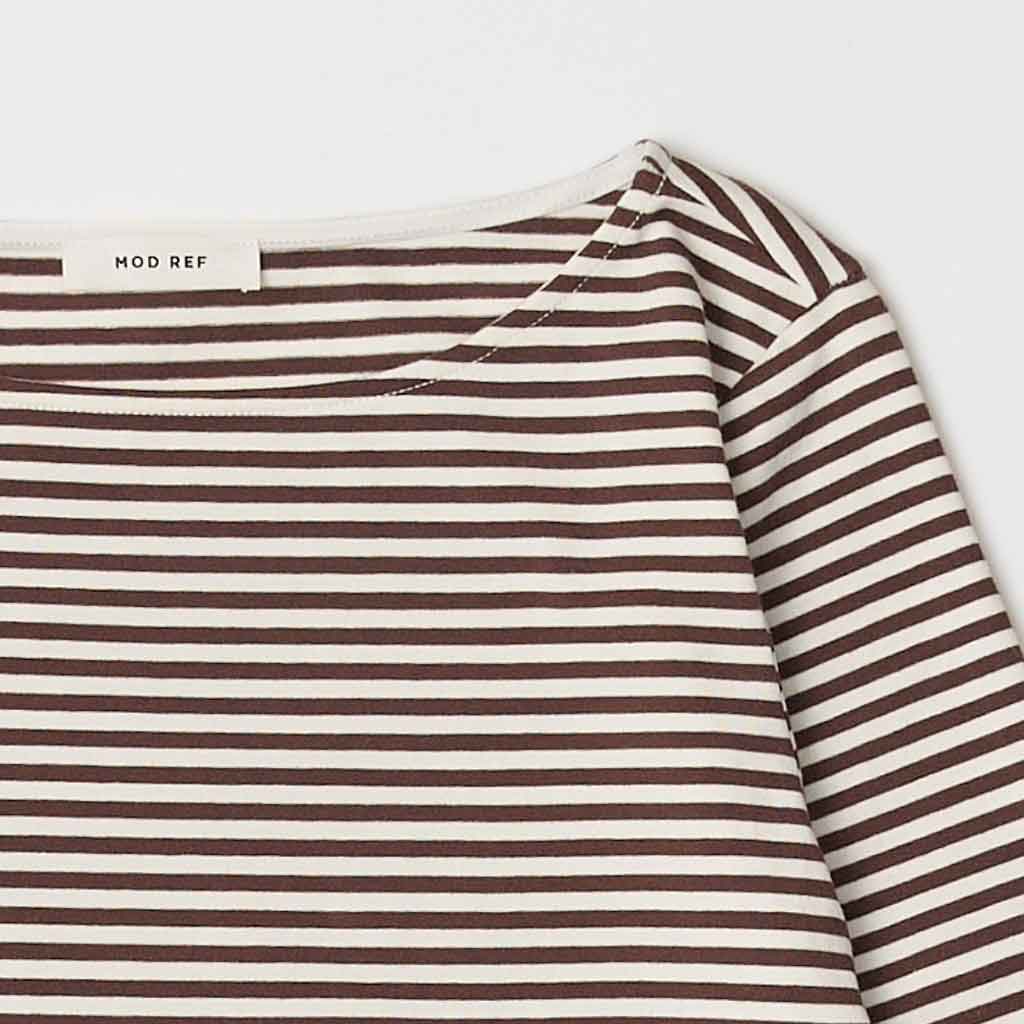 Xara Striped Top - Brown/White - re - souL