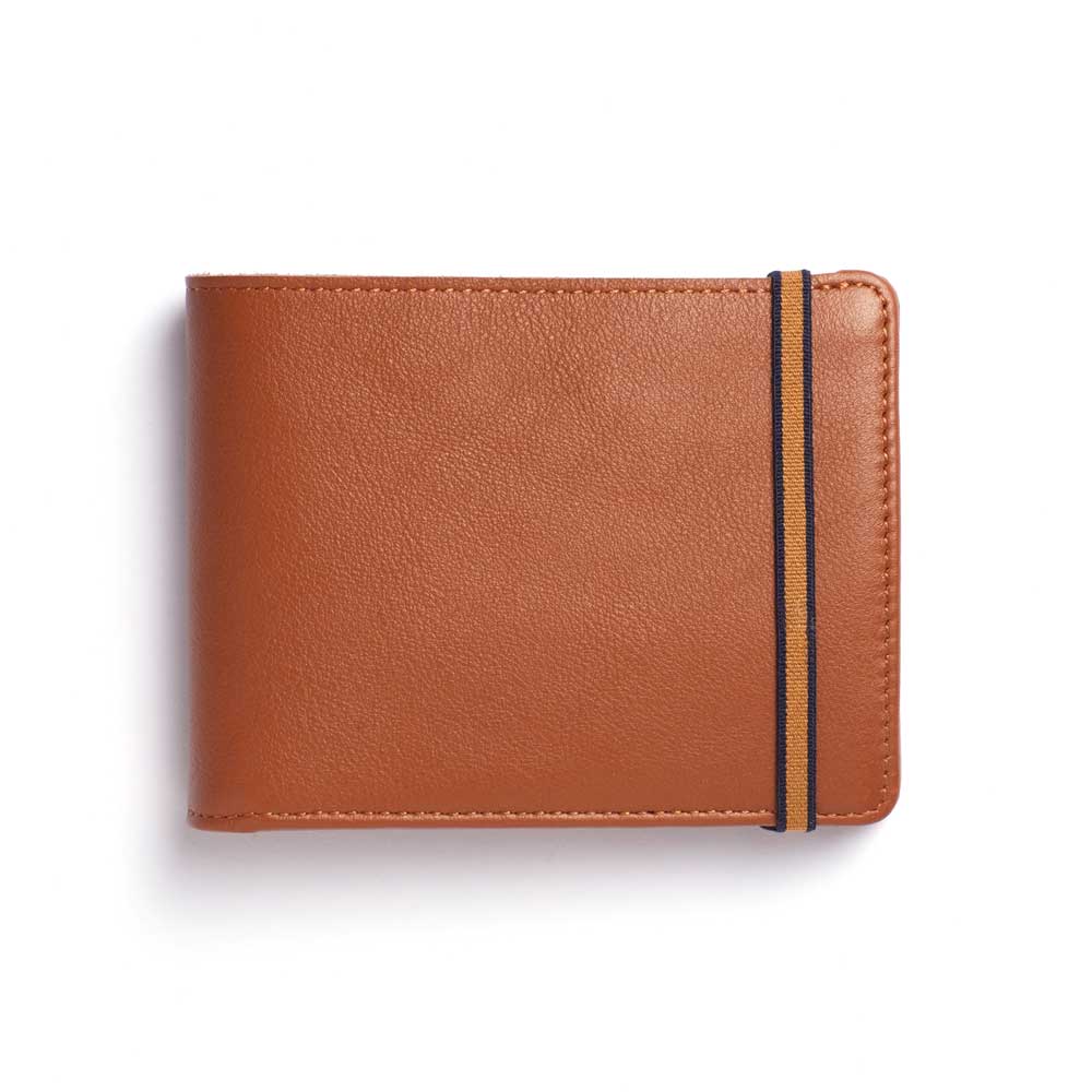 Carré Royal Minimalist Coin Wallet - Cognac - re-souL