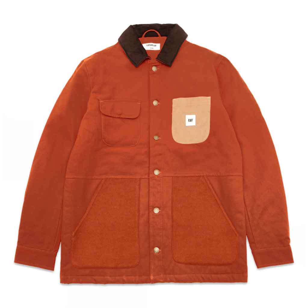 CAT Mix Media Jacket - Sienna Red - re-souL