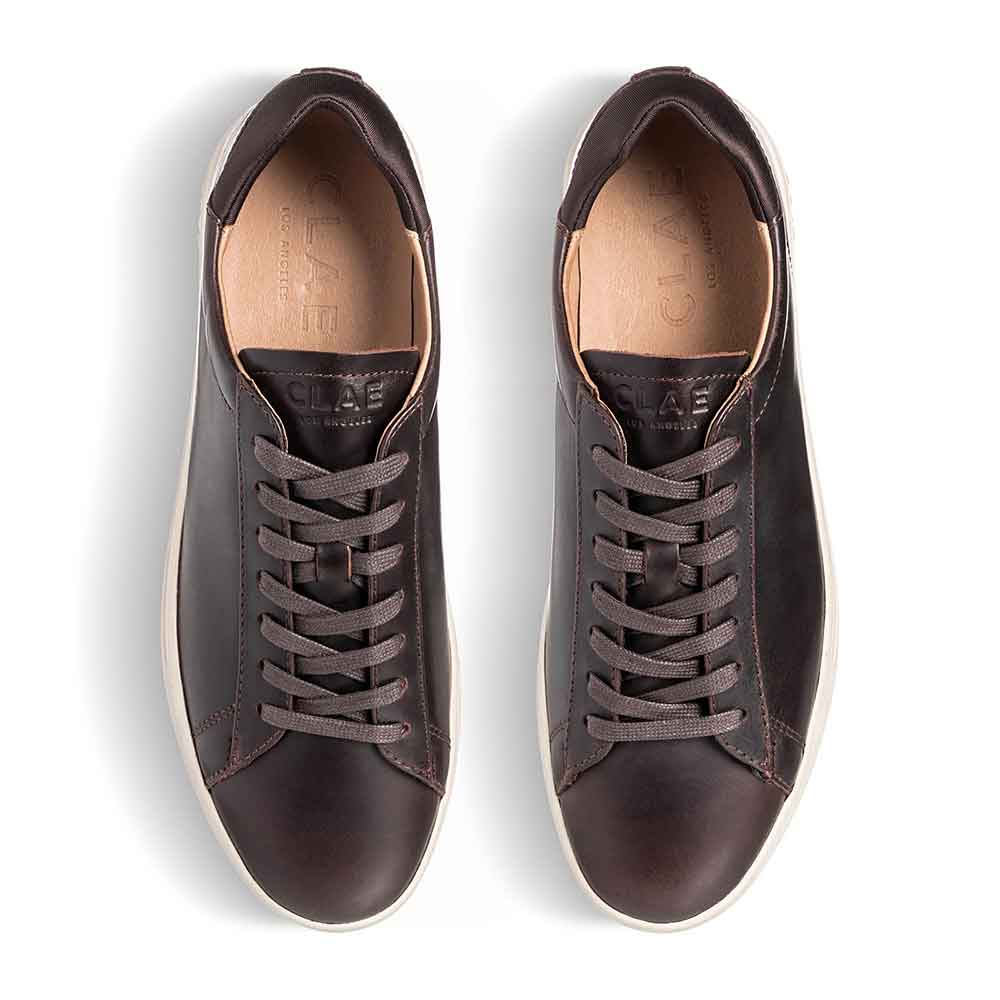 Clae Bradley Sneaker for Men - Walrus Brown Leather - re-souL