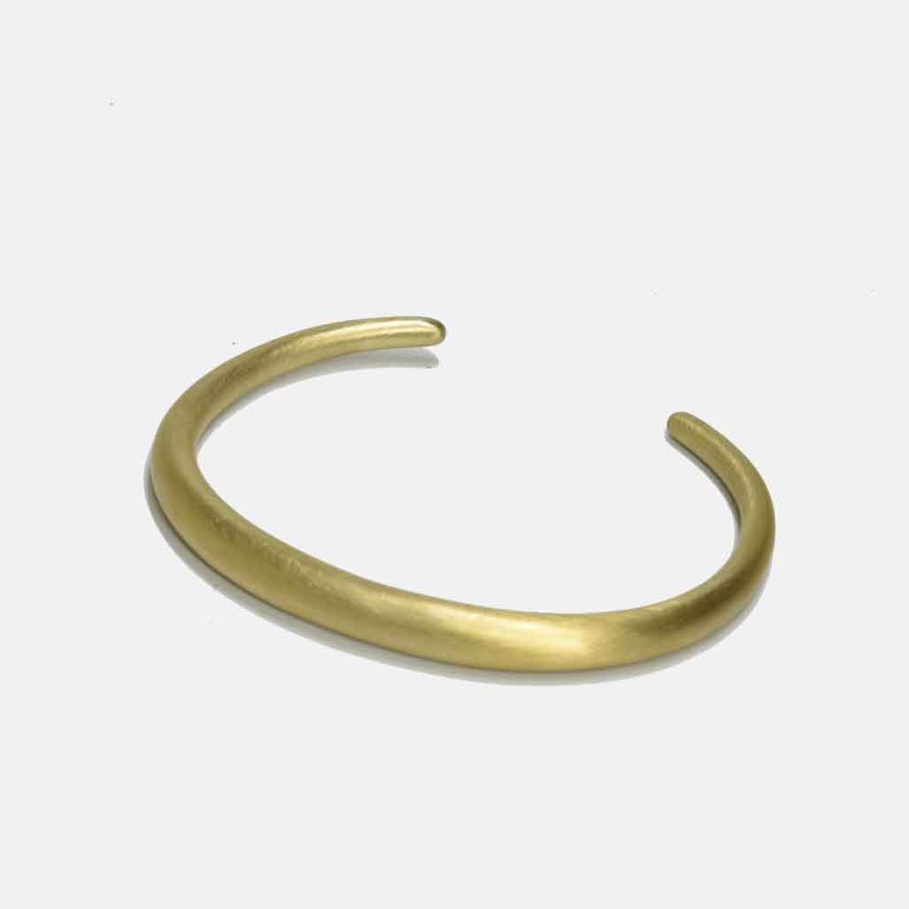 Curved Brass Cuff for Men - re-souL