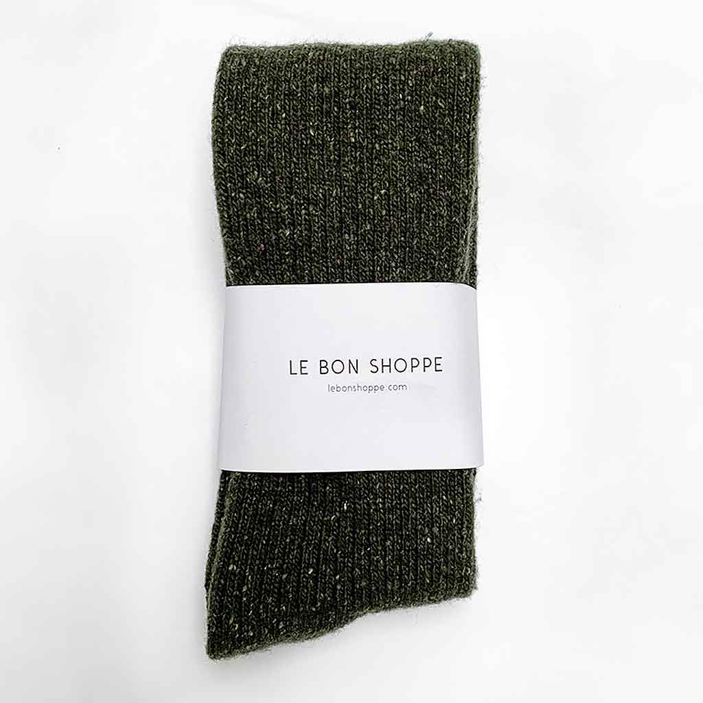 Le Bon Shoppe Artic Socks - Green - re-souL