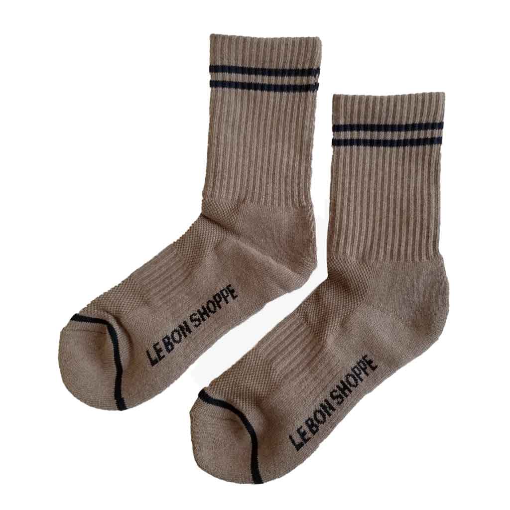 Le Bon Shoppe Boyfriend Socks - Cocoa - re-souL