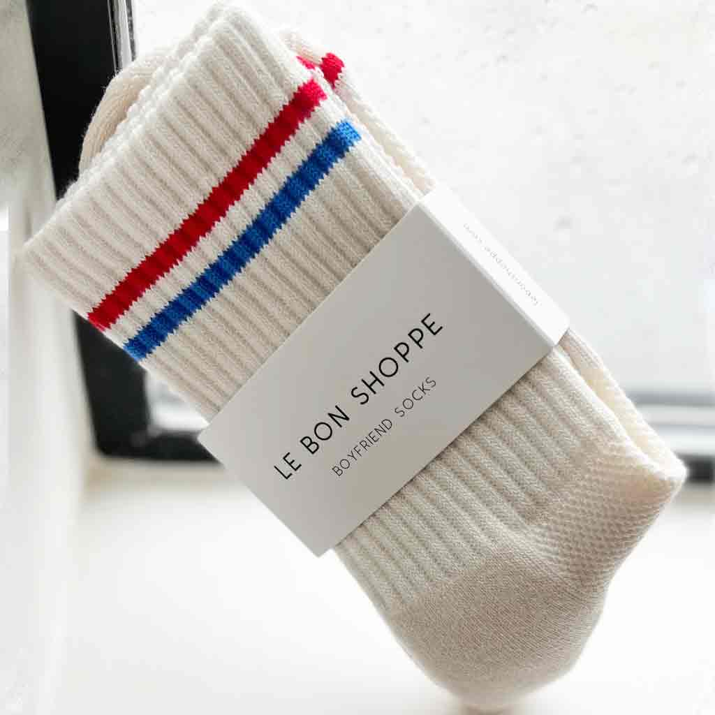 Le Bon Shoppe Boyfriend Socks - Milk - re-souL