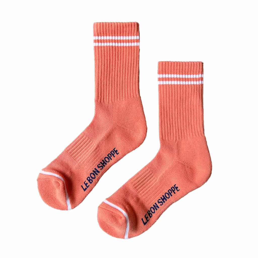 Le Bon Shoppe Boyfriend Socks - Orange - re-souL