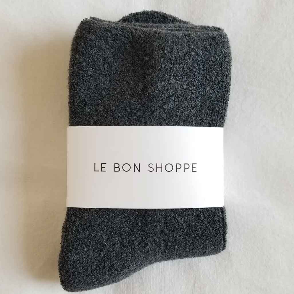 Le Bon Shoppe Cloud Socks - Charcoal - re-souL