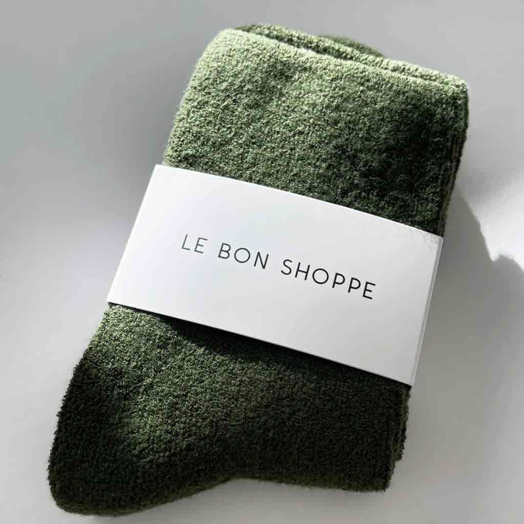 Le Bon Shoppe Cloud Socks - Forest - re-souL