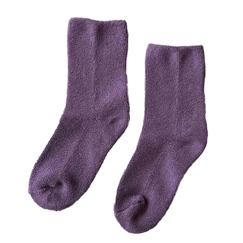 Le Bon Shoppe Cloud Socks - Plum - re-souL