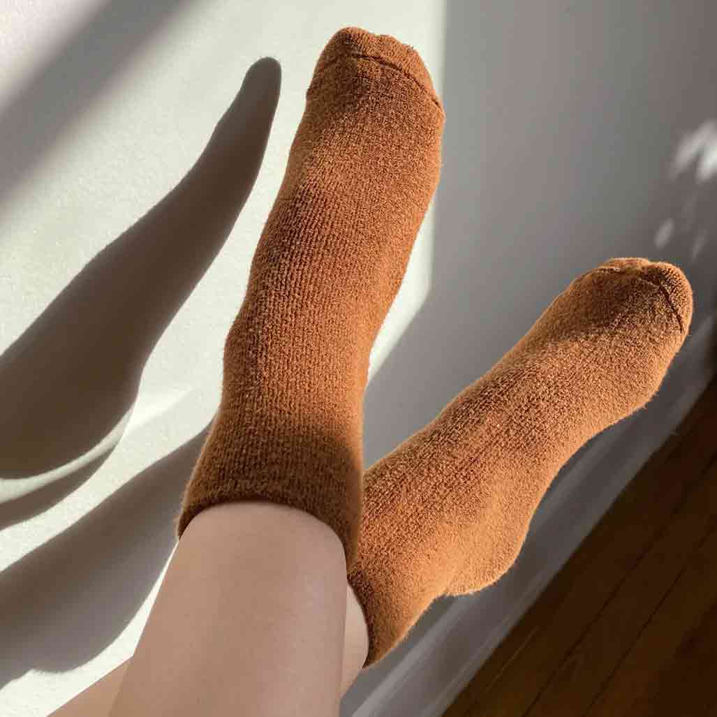 Le Bon Shoppe Cloud Socks - Sepia - re-souL