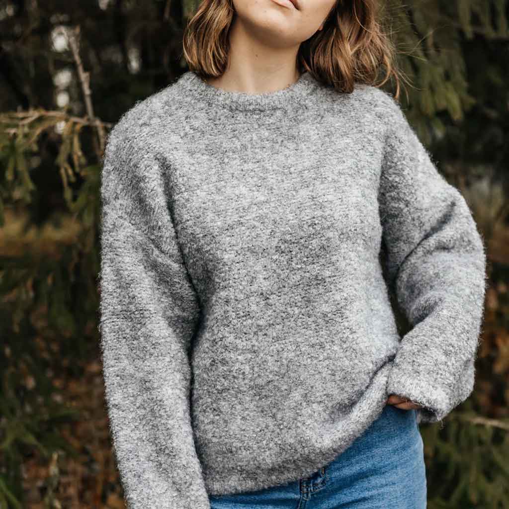 Le Bon Shoppe Envie Sweater Heather Grey re souL