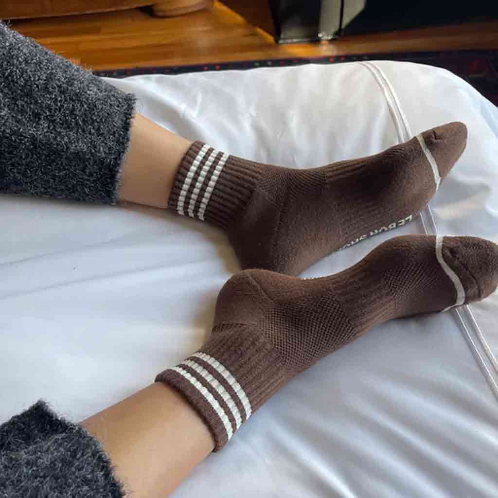 Le Bon Shoppe Girlfriend Socks - Mahogany - re-souL
