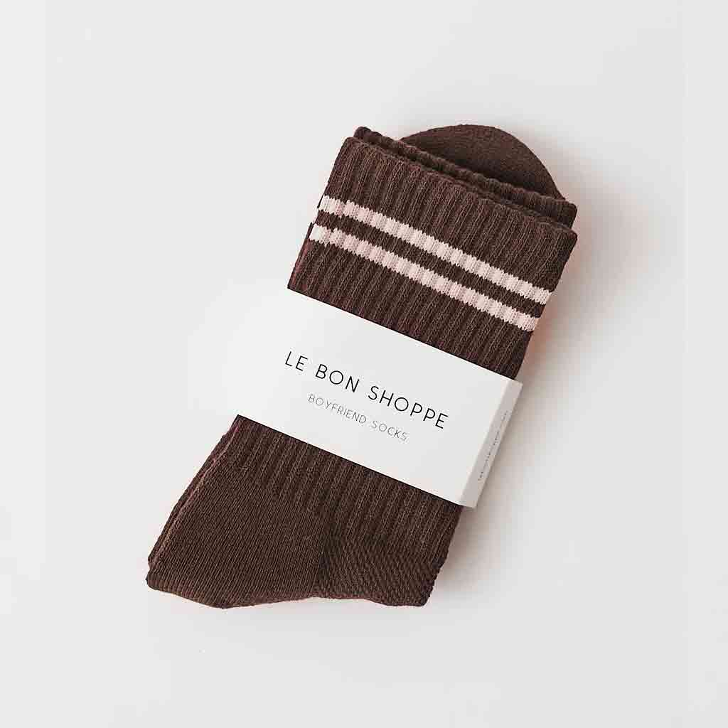 Le Bon Shoppe Girlfriend Socks - Mahogany - re-souL