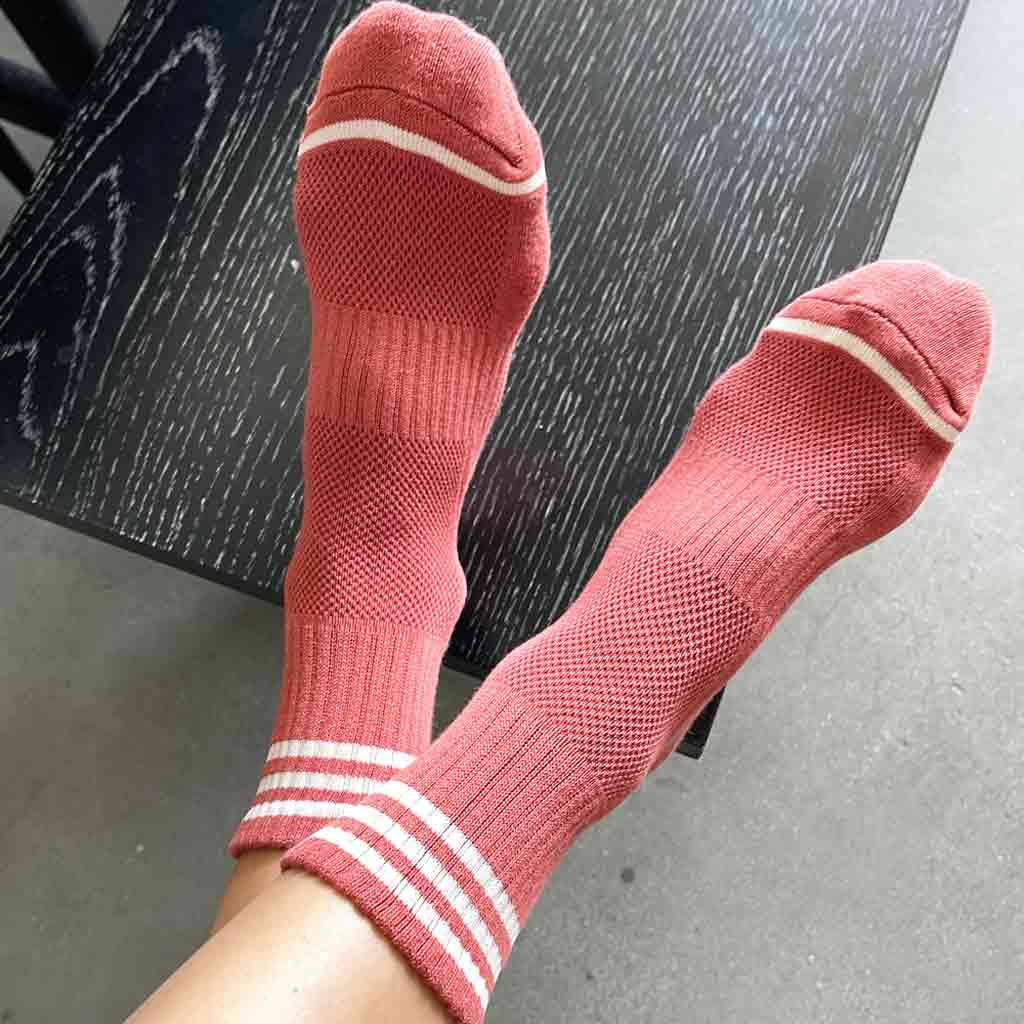 Le Bon Shoppe Girlfriend Socks - Terracotta - re-souL