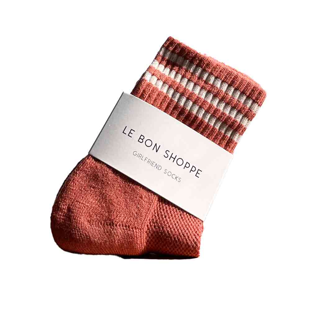 Le Bon Shoppe Girlfriend Socks - Terracotta - re-souL