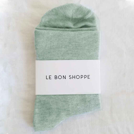 Le Bon Shoppe Sneaker Socks - Seafoam - re-souL