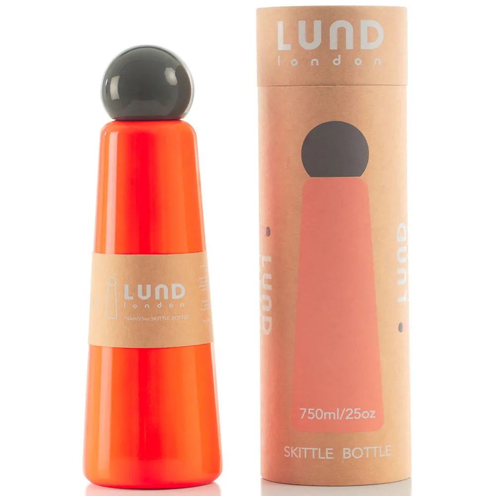 Lund Skittle Water Bottle - Jumbo Coral/Dark Grey - re-souL