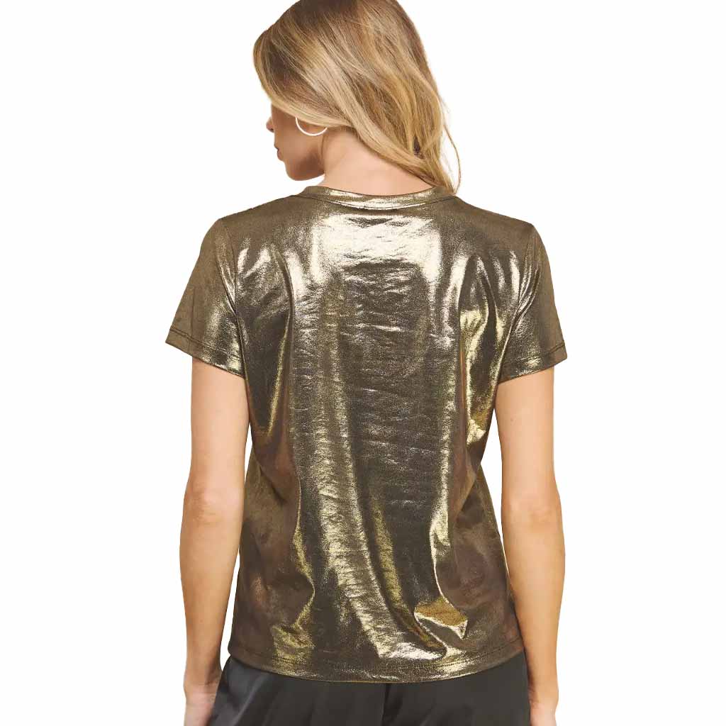 Metallic T-shirt - Bronze - re-souL