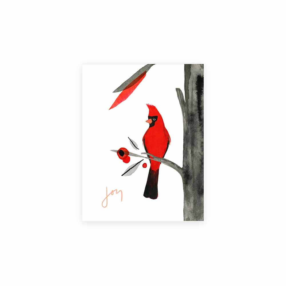 Misha Zadeh Holiday Card Set - Cardinal Branch - re-souL
