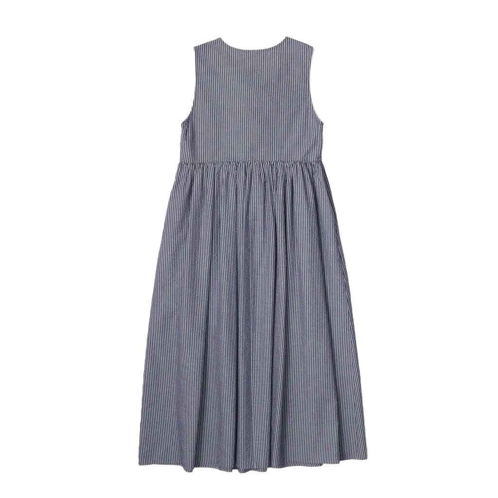 Mod Ref Daisy Midi Dress - Blue Stripe - re-souL