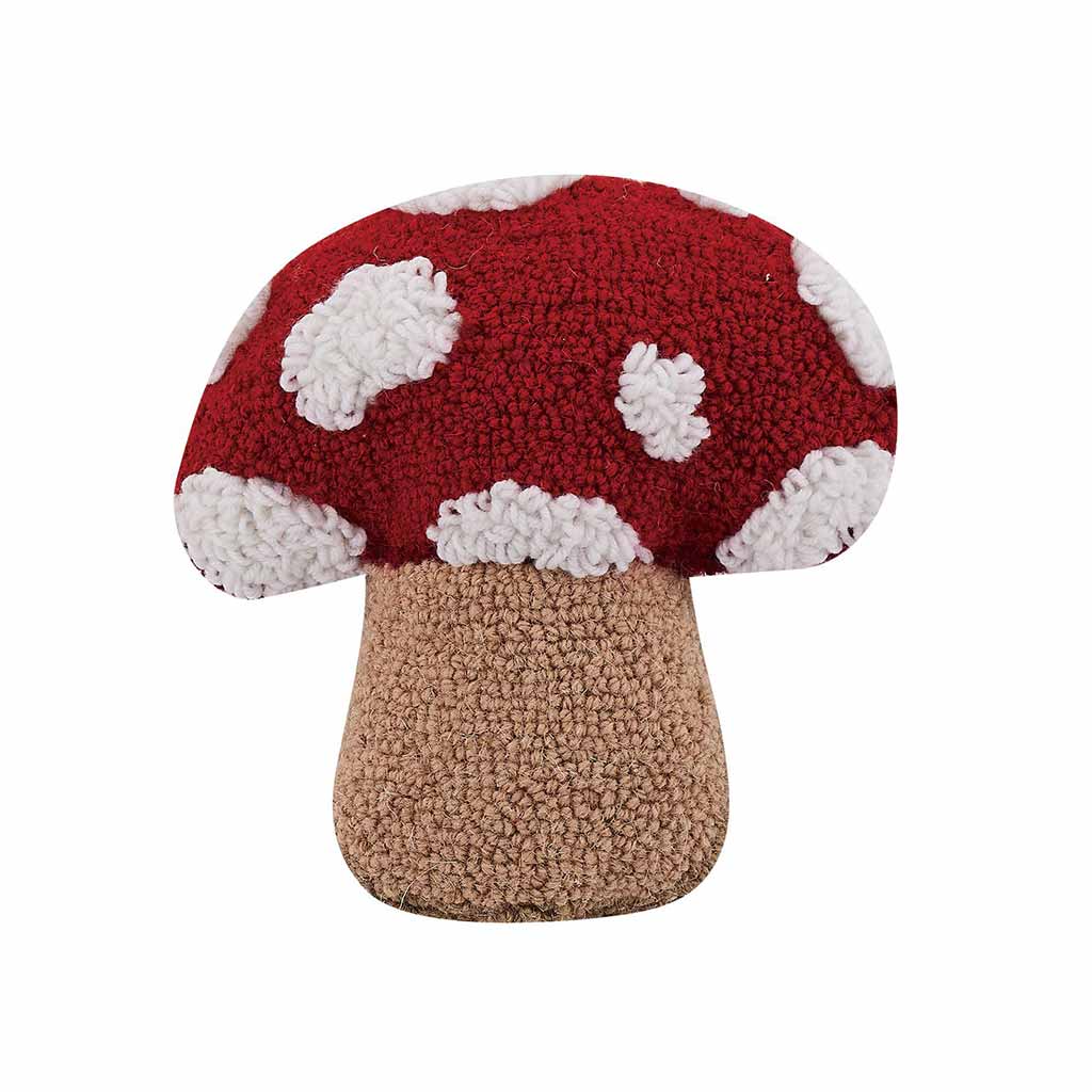 Mushroom Shape Wool Hook Pillow - re-souL