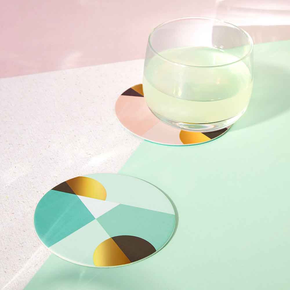 Octaevo Cocktail Paper Coasters - Siena - re-souL