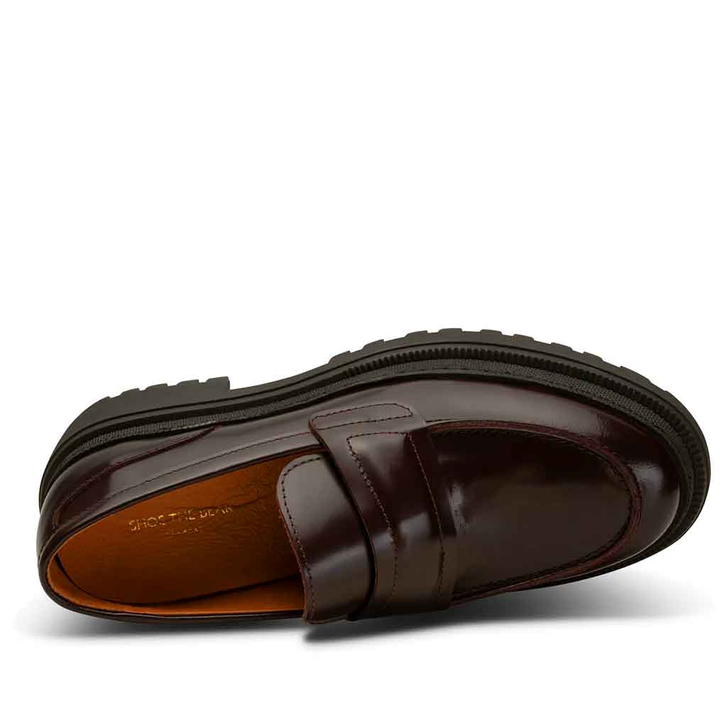 Shoe the Bear Ione Saddle Loafer - Bordeux - re-souL